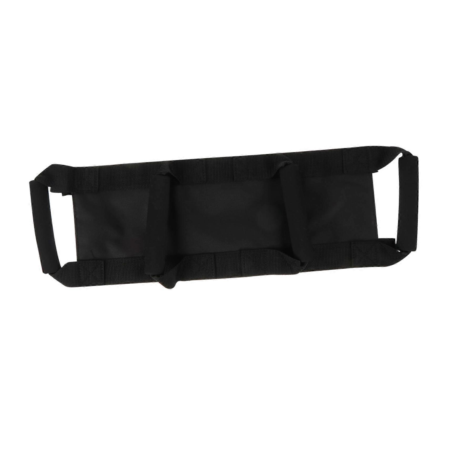 Motorcycle Passenger Belt with Adjustable Waist Fit and Comfortable Cotton Padding for Secure Grip Black