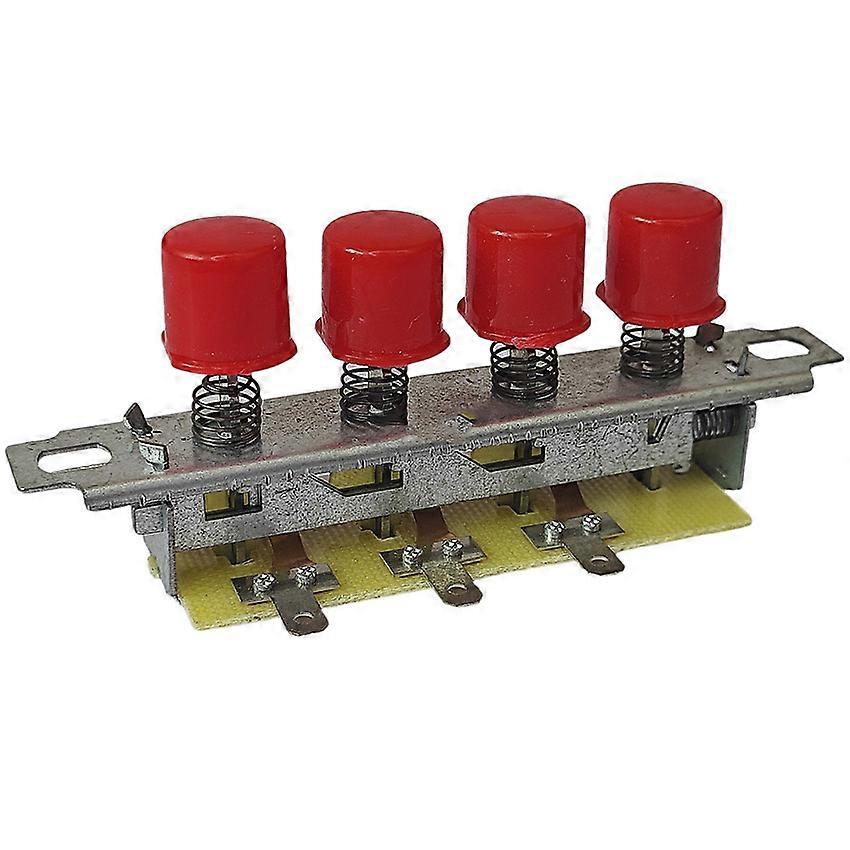 Electric Heater Piano-Style Switch with 4 Buttons Heater Control Panel for Small Sun Heater Fan