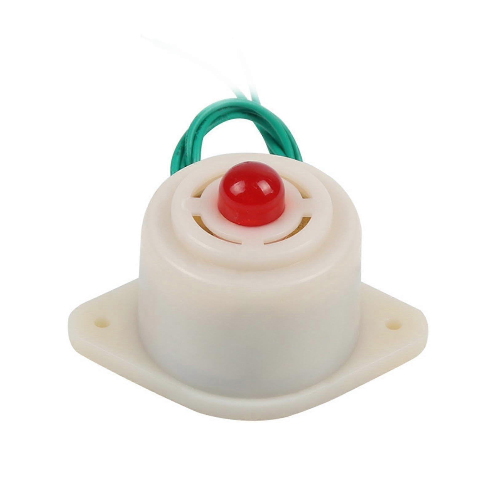 BJ3 Piezoelectric Buzzer 12V/24V Sound and Light Alarm with Bright Flash and Loud Signal
