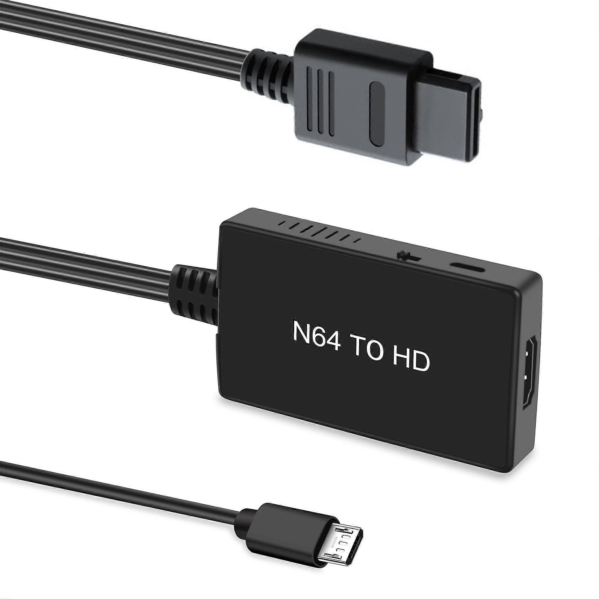 N64 To HDMI Adapter Converter For N64, GameCube, SNES, SFC, NGC  HDMI Output To TV Or Monitor, 4:3 / 16:9 Aspect Switch