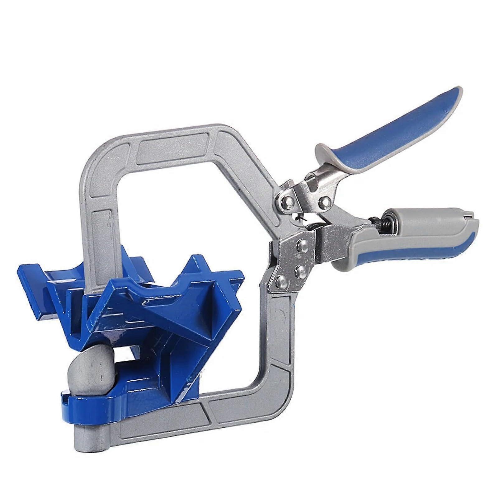 Right Angle Drill Guide with Precision Angle Lock, Adjustable Jaw Clamp for Wood, Metal, Plastic
