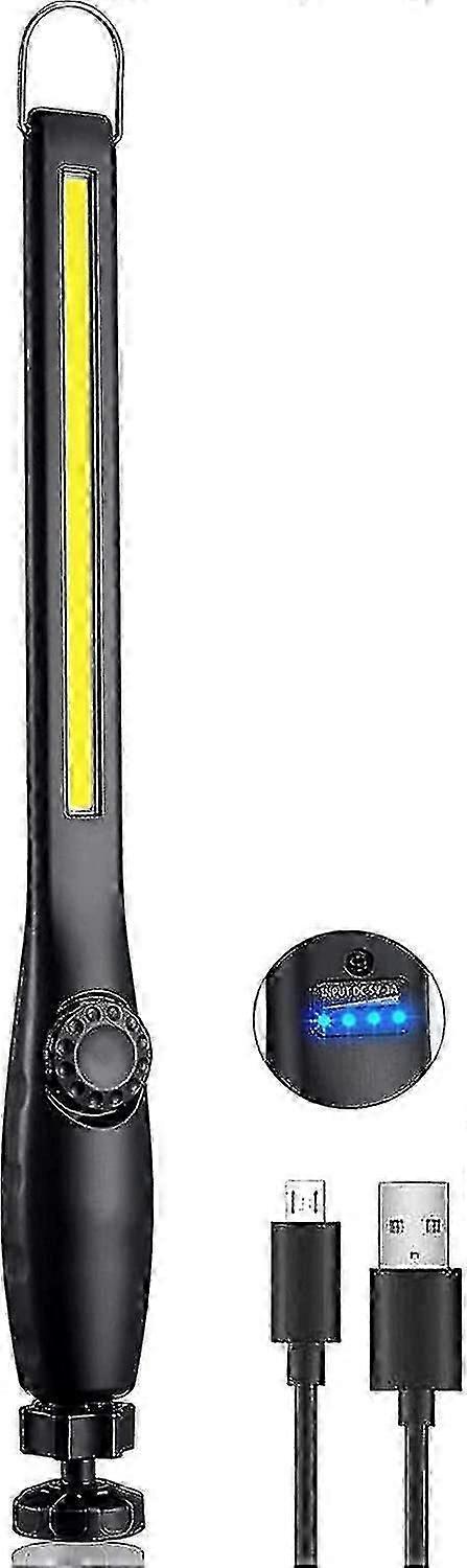 Cob Led Work Light, Usb Charging Control Light, Workshop Flashlight With Rotary Switch