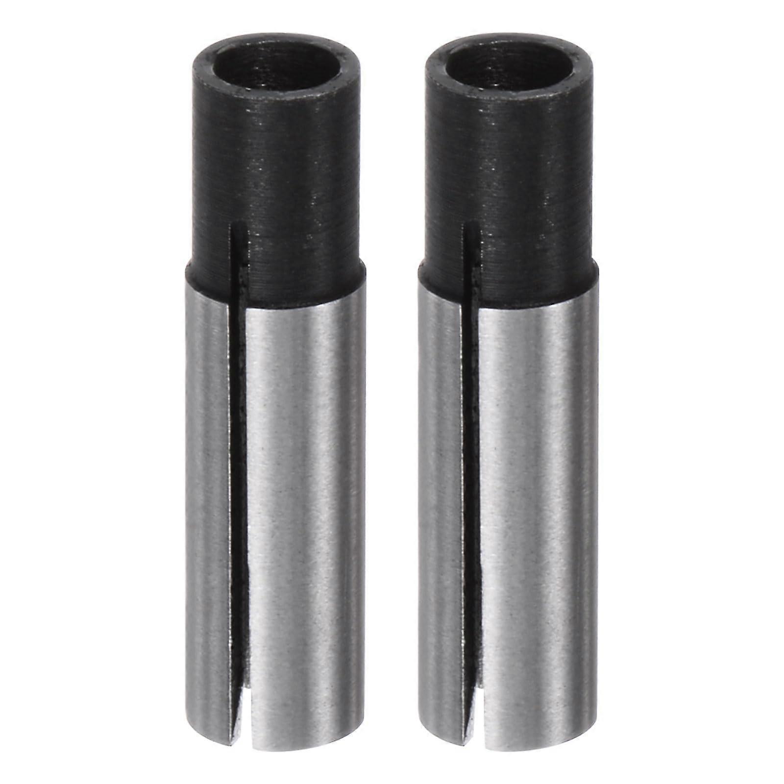 2pcs 6mm to 4mm Collet Chuck Adapter CNC Router Bit Converter 65Mn Steel  Wear Resistance