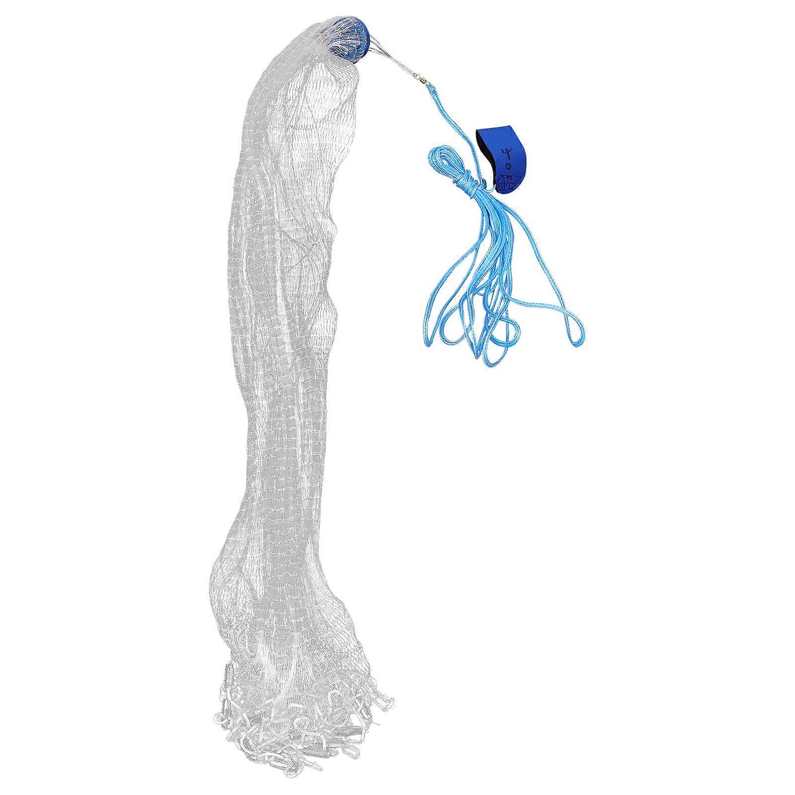 Fishing Cast Net Hand Cast Net for Fishing 1.2m Monofilament Mesh