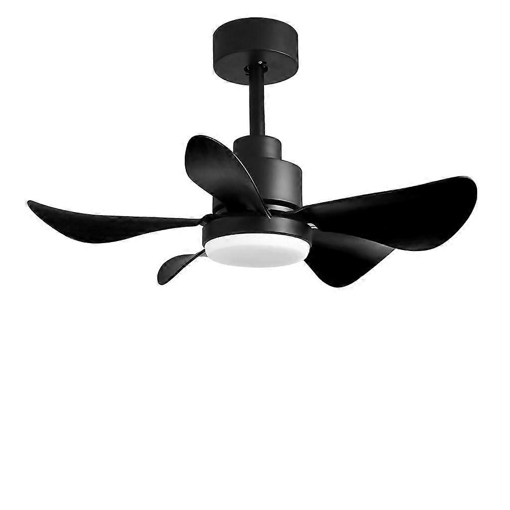 28 Inch Smart Ceiling Fan with Light and Remote, Flush Mount 5 Blades, Quiet DC Motor for Bedroom