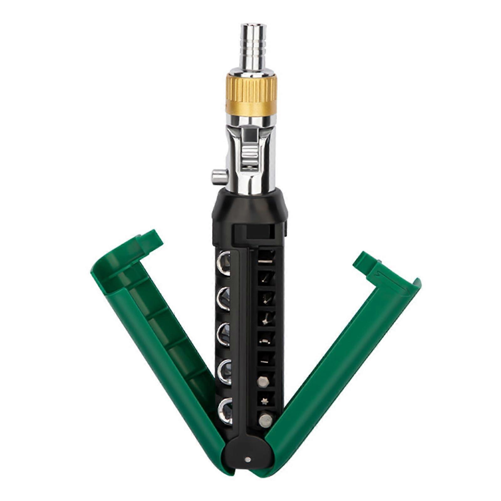 14 in 1 Multi Angle Ratcheting Screwdriver Set with Adjustable Head and Ergonomic Grip for Tight Spaces