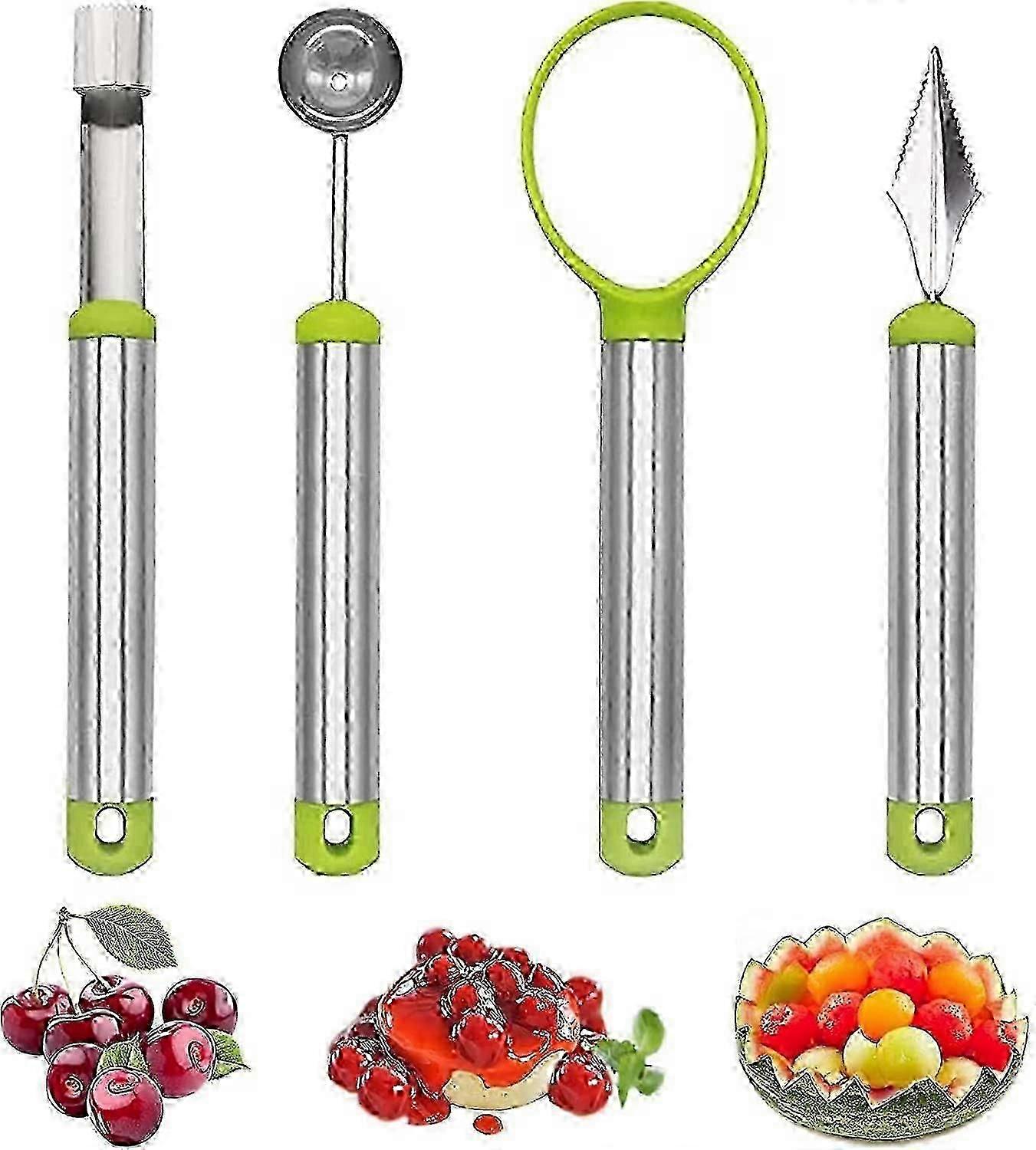 4pcs Fruit Tool Set Fruit Carving Knife Set