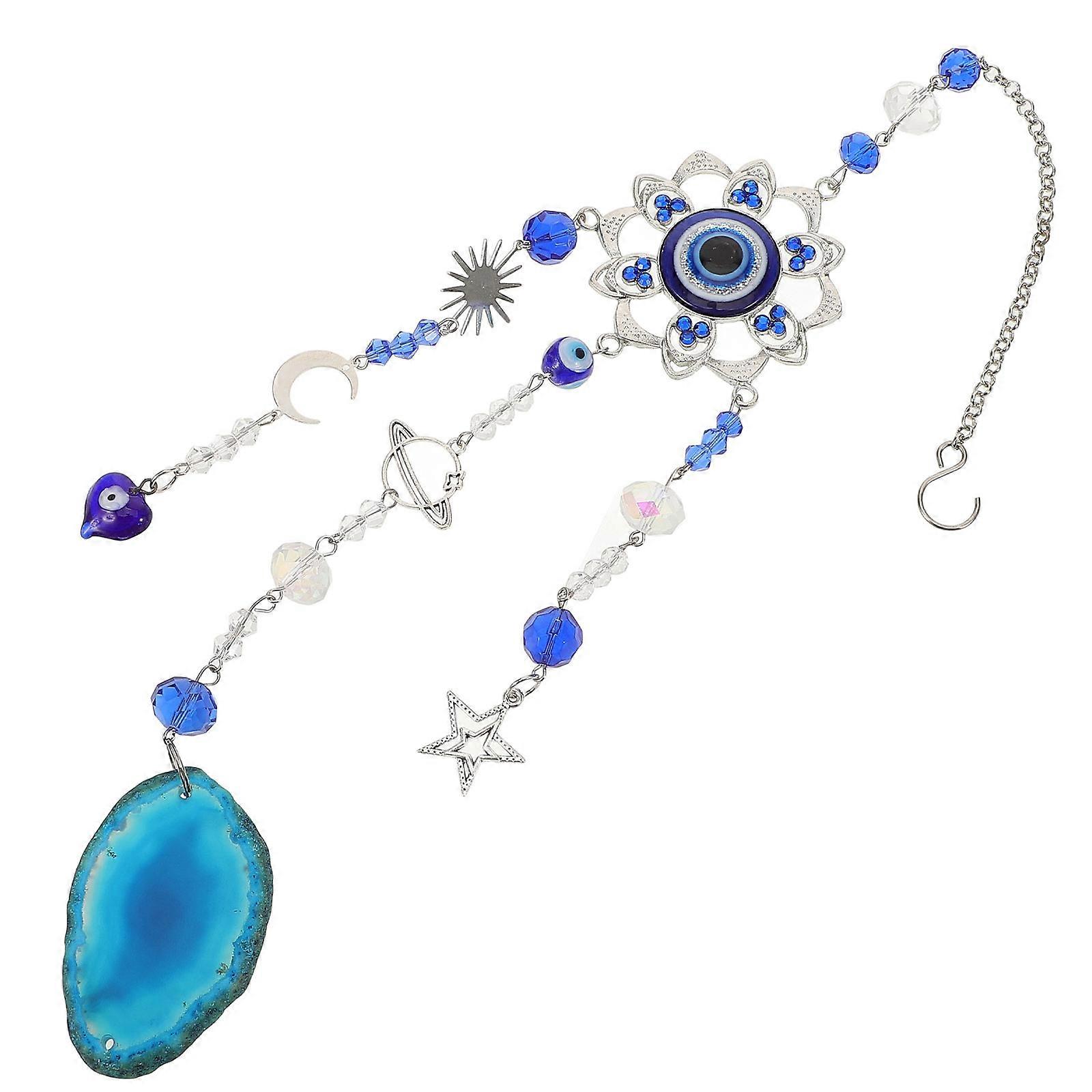 Evil Eye Suncatcher Pendant Hanging Decor for Windows Walls 4 75 Inches