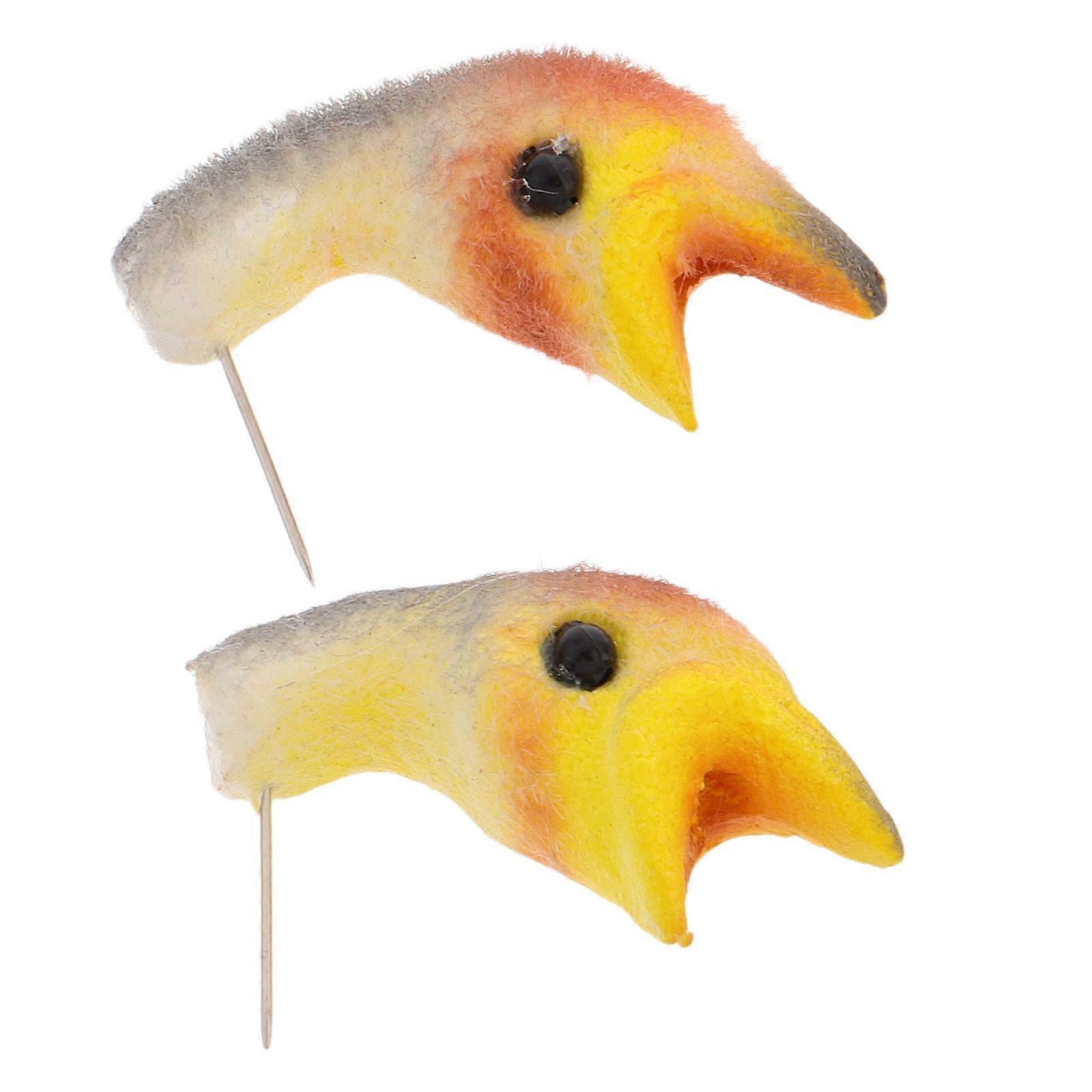 Foam Swallow Head Model for Teaching with 2Pcs Simulation Swallow Head Figurine
