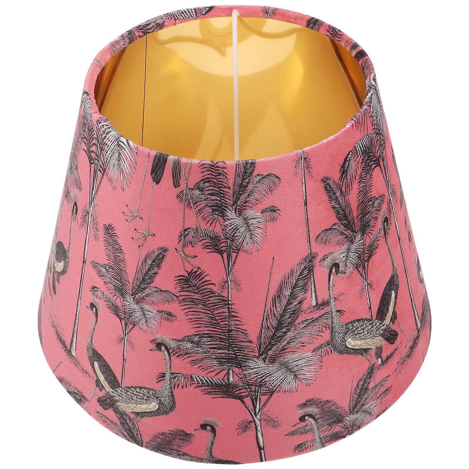 Dark Red Cloth Lamp Shade Table Light Lamp Shade Replacement