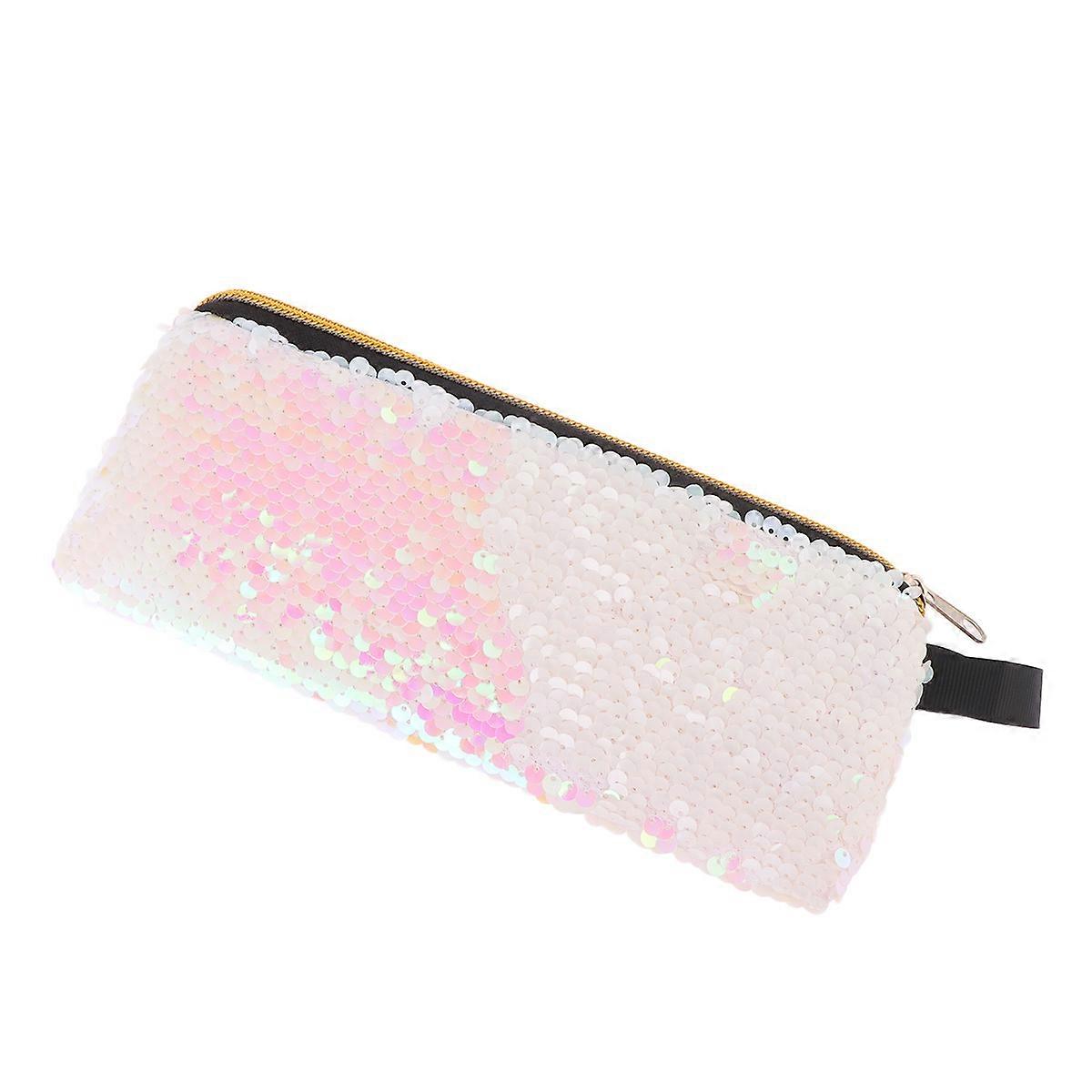 Sequins Handheld Pen Pouch Pencil Case for Storage Usage