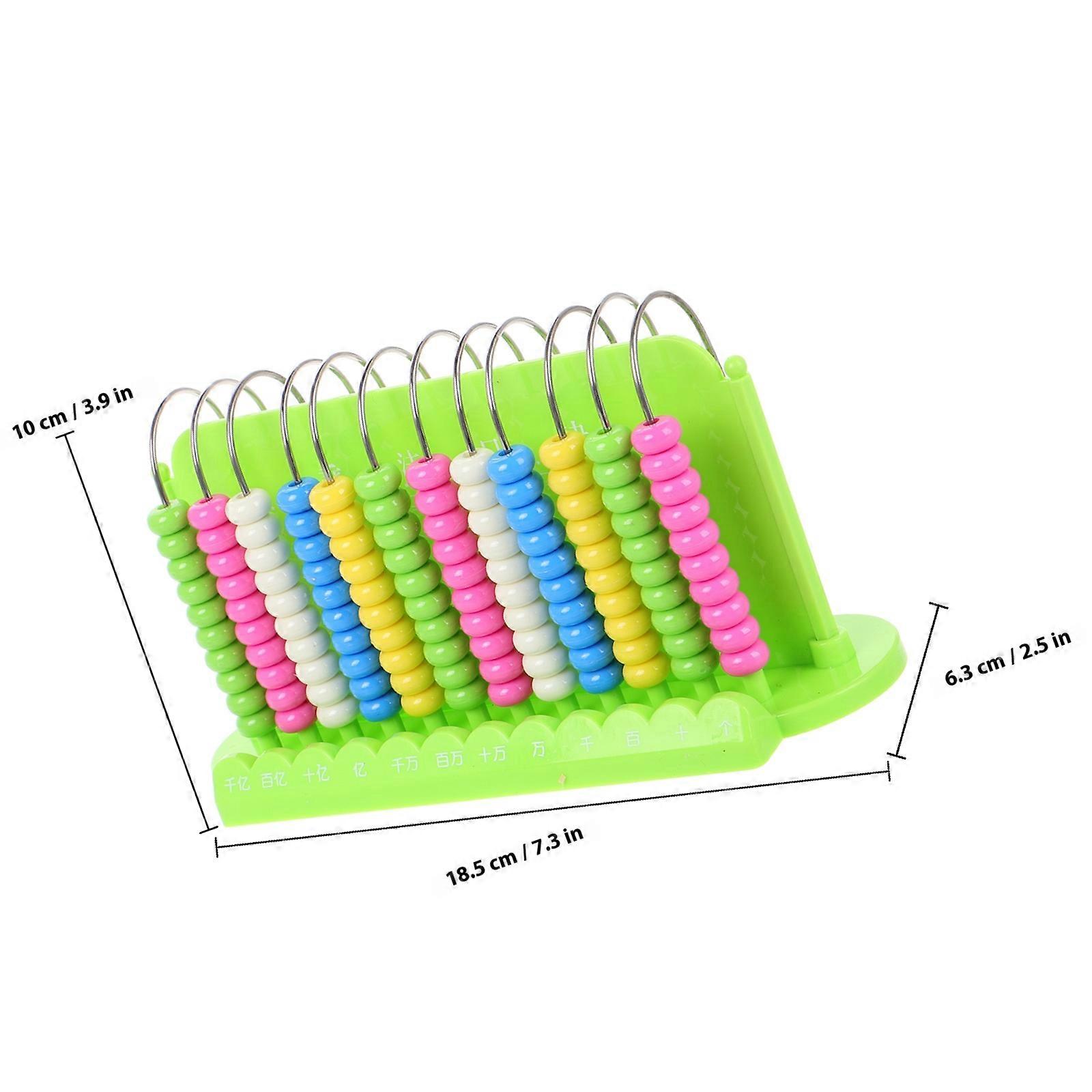 Early Educational Abacuses Plastic Math Learning Abacus for Kids 12 Digits