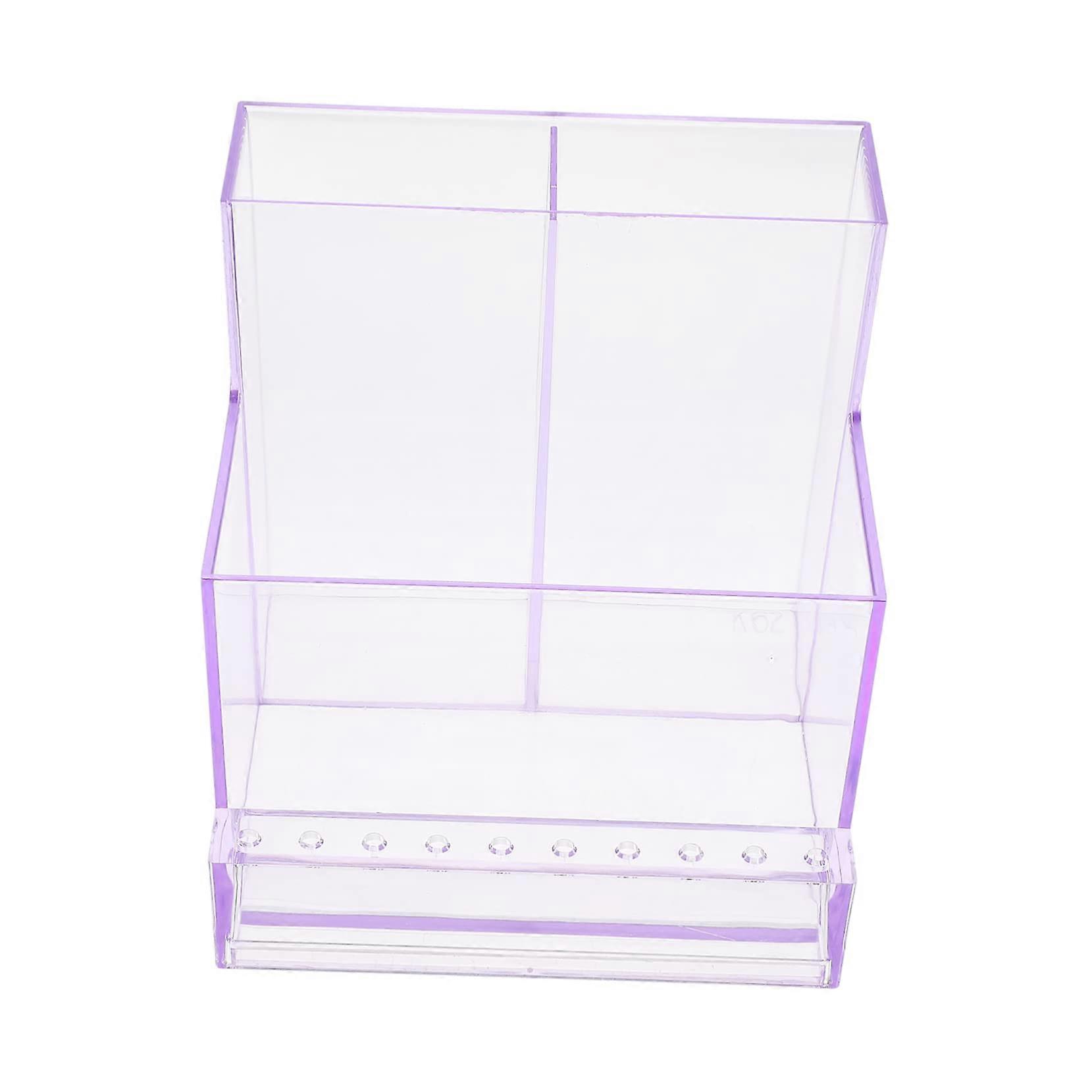 Nail Drill Bits Holder Storage Box Organizer for Salon and Home Manicure Tools Easy Access