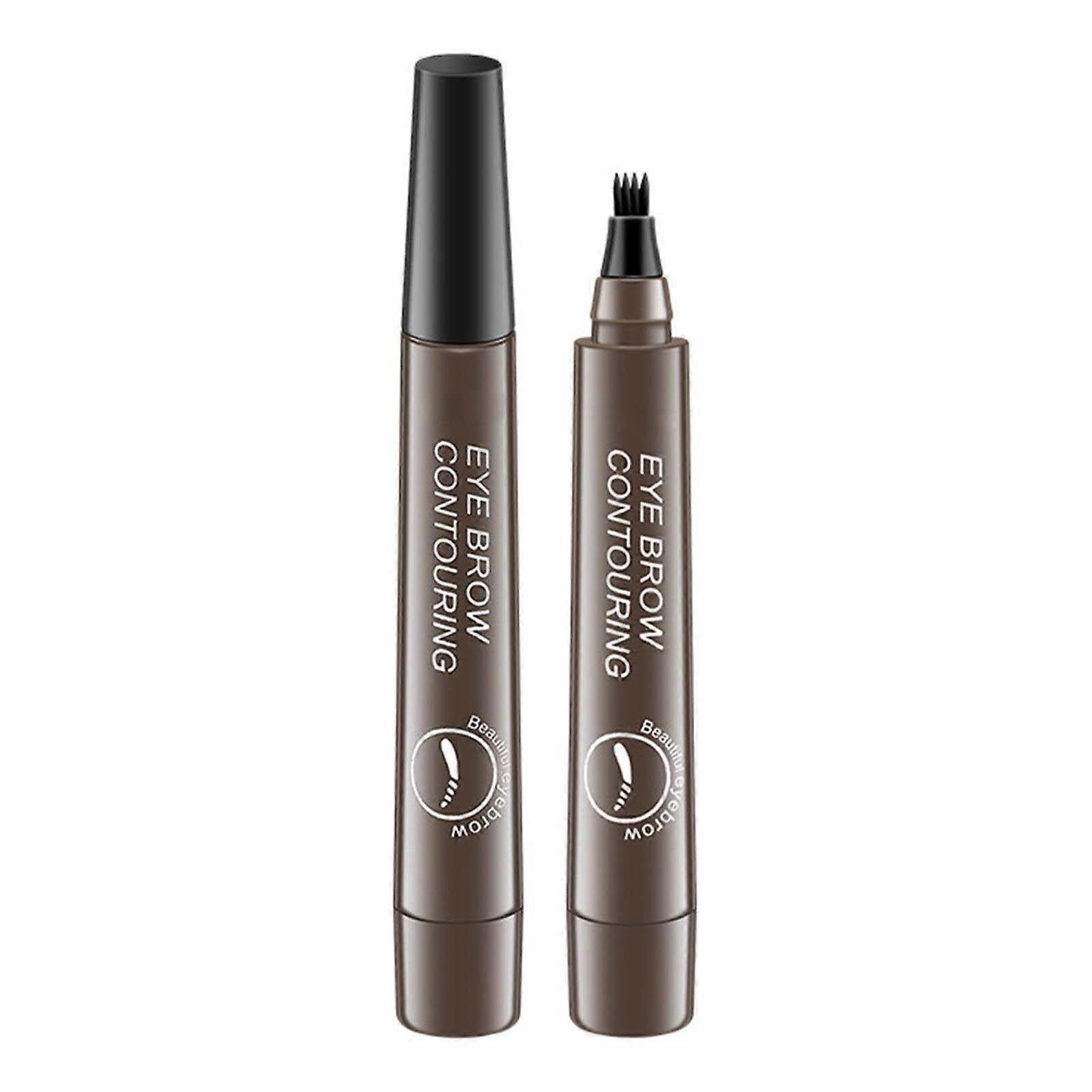 Waterproof Microblading Eyebrow Pen with MicroFork Tip, SmudgeProof 24H Long Lasting