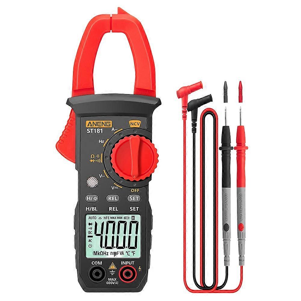 ANENG ST181 Digital Clamp Meter DC/AC Current 4000 Counts Multimeter Ammeter Voltage Capacitance Ohm