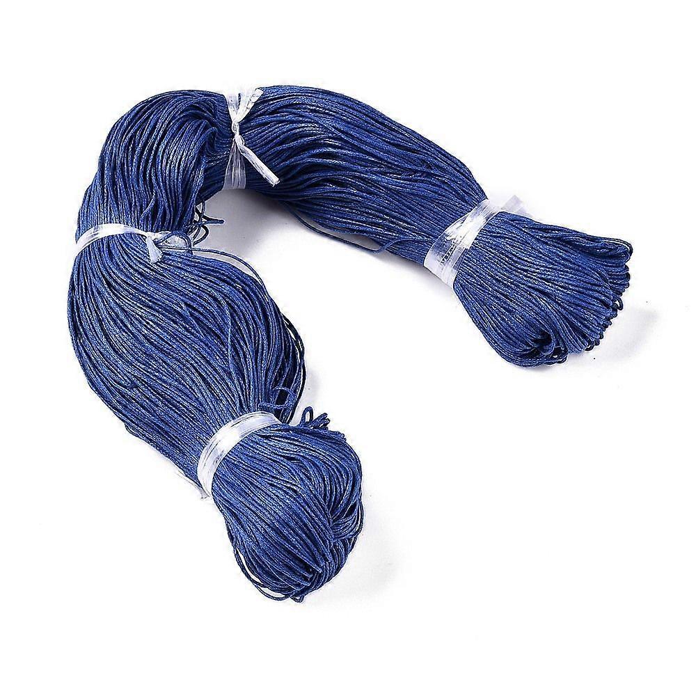 Waxed Cotton Cord Royal Blue 1mm about 360yard/bundle(330m/bundle)