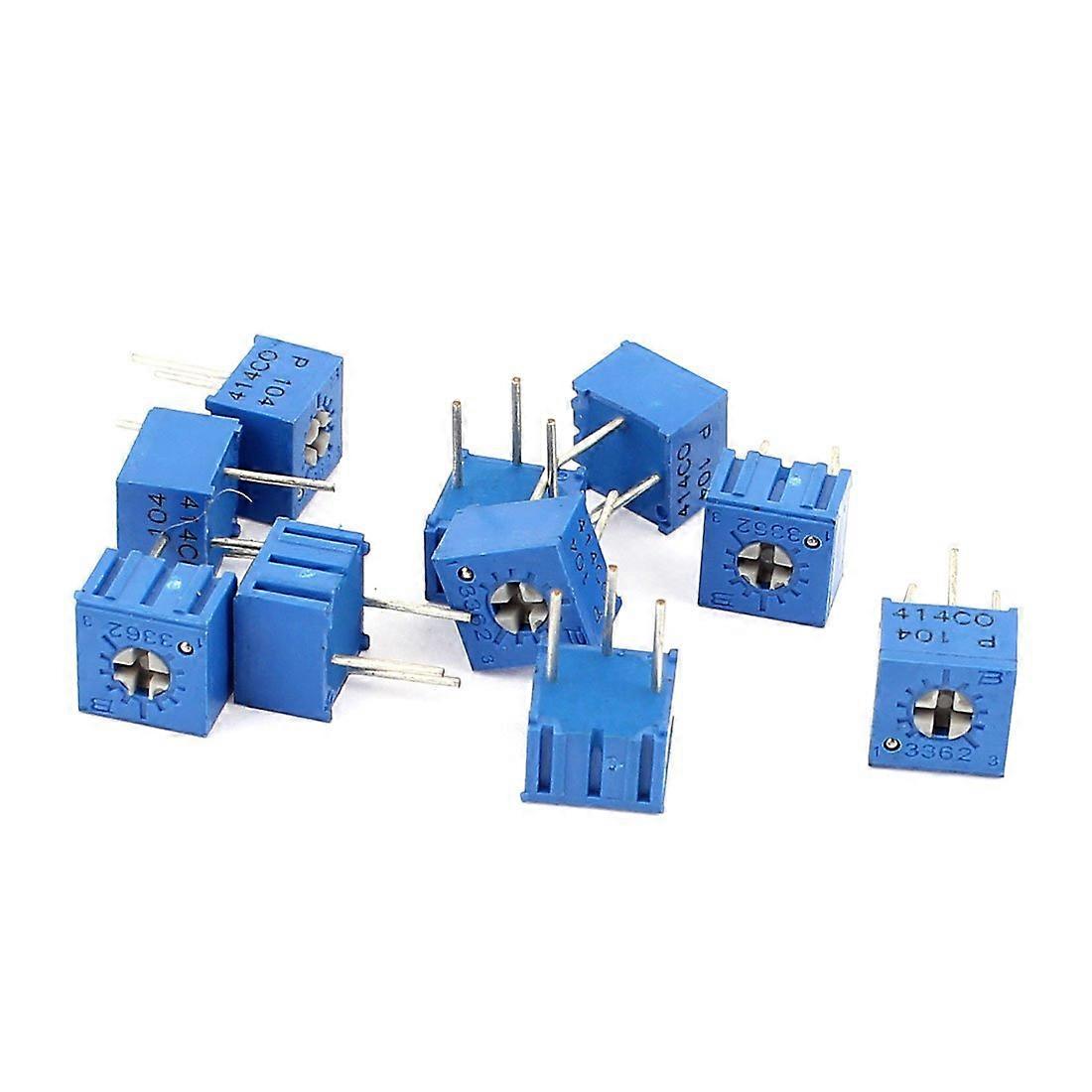 3362P104 Potentiometer 100K Ohm Adjustable Trimmer Variable Resistor 10 Pcs for Precise Adjustment