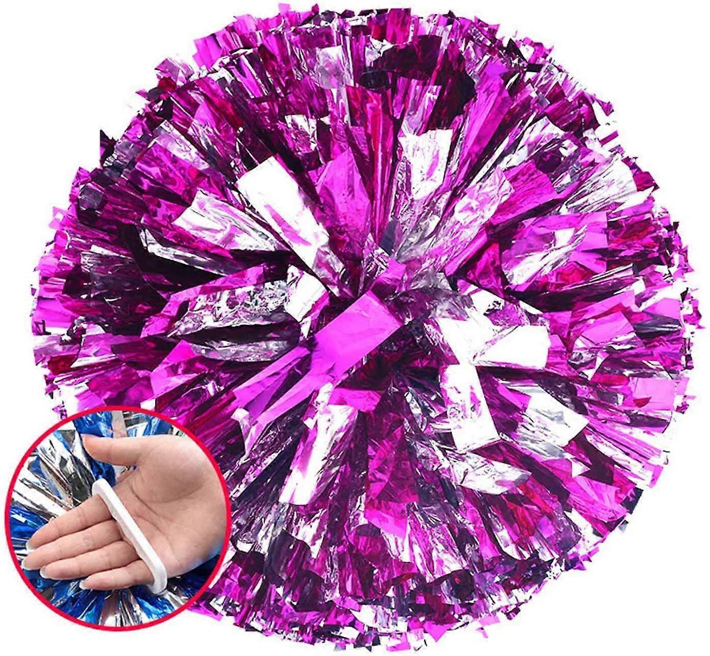 Cheerleading Pom Poms with Baton Handle