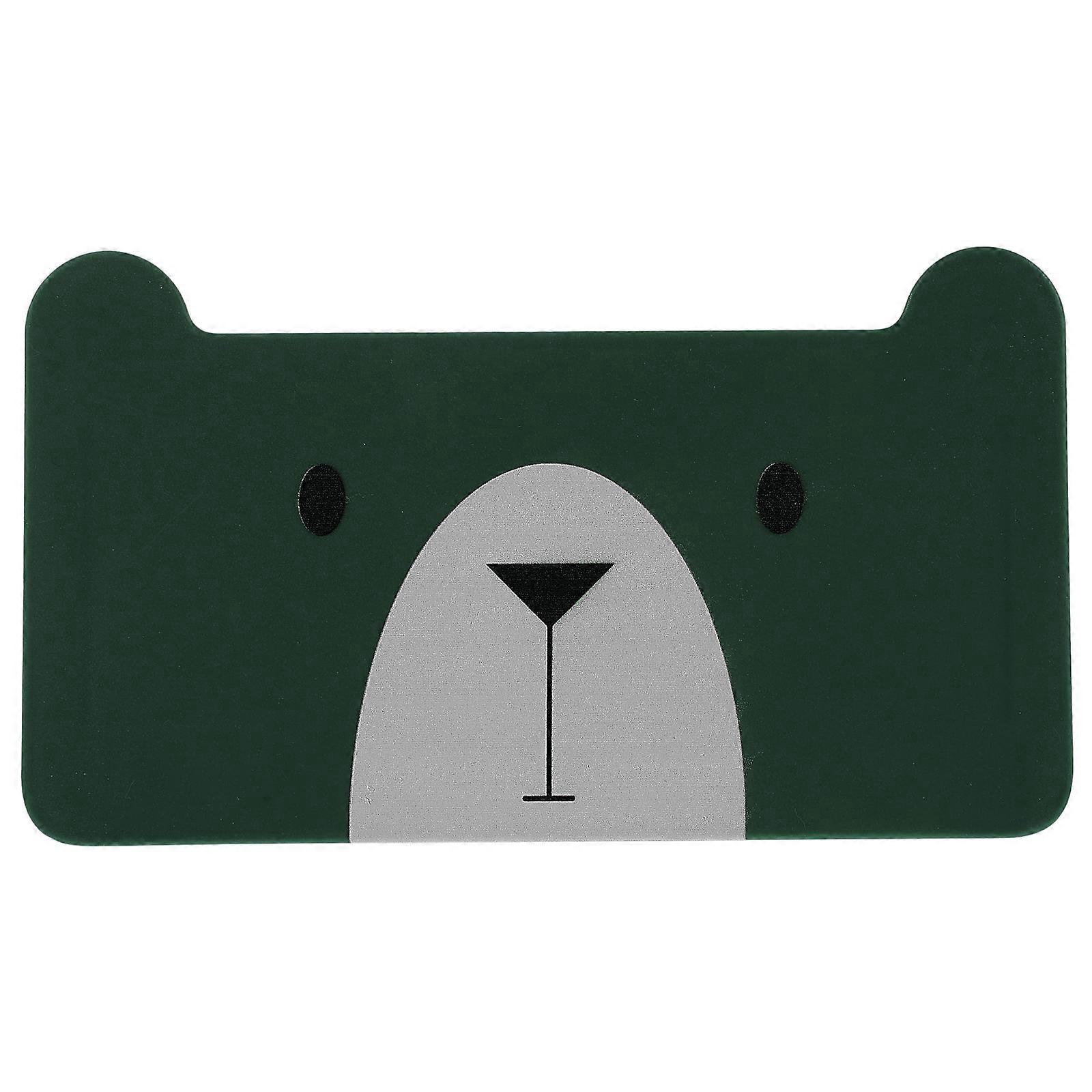 Countertop Dish Draining Holder Rectangular Minimalist Kitchenware Organizer Green 1Set