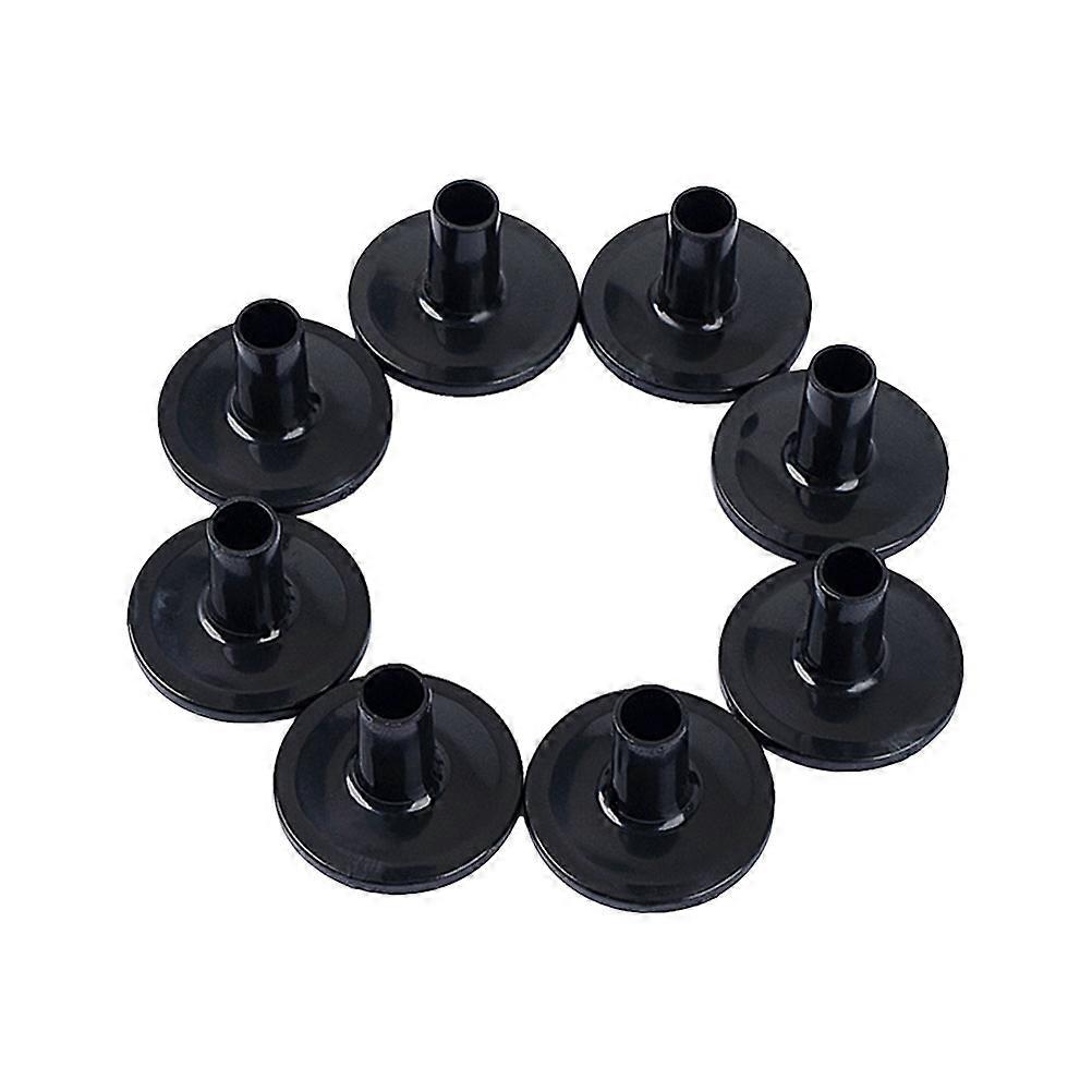 Black Plastic Drum Sleeve Set for Cymbal Stand Replacement 8Pcs Pack