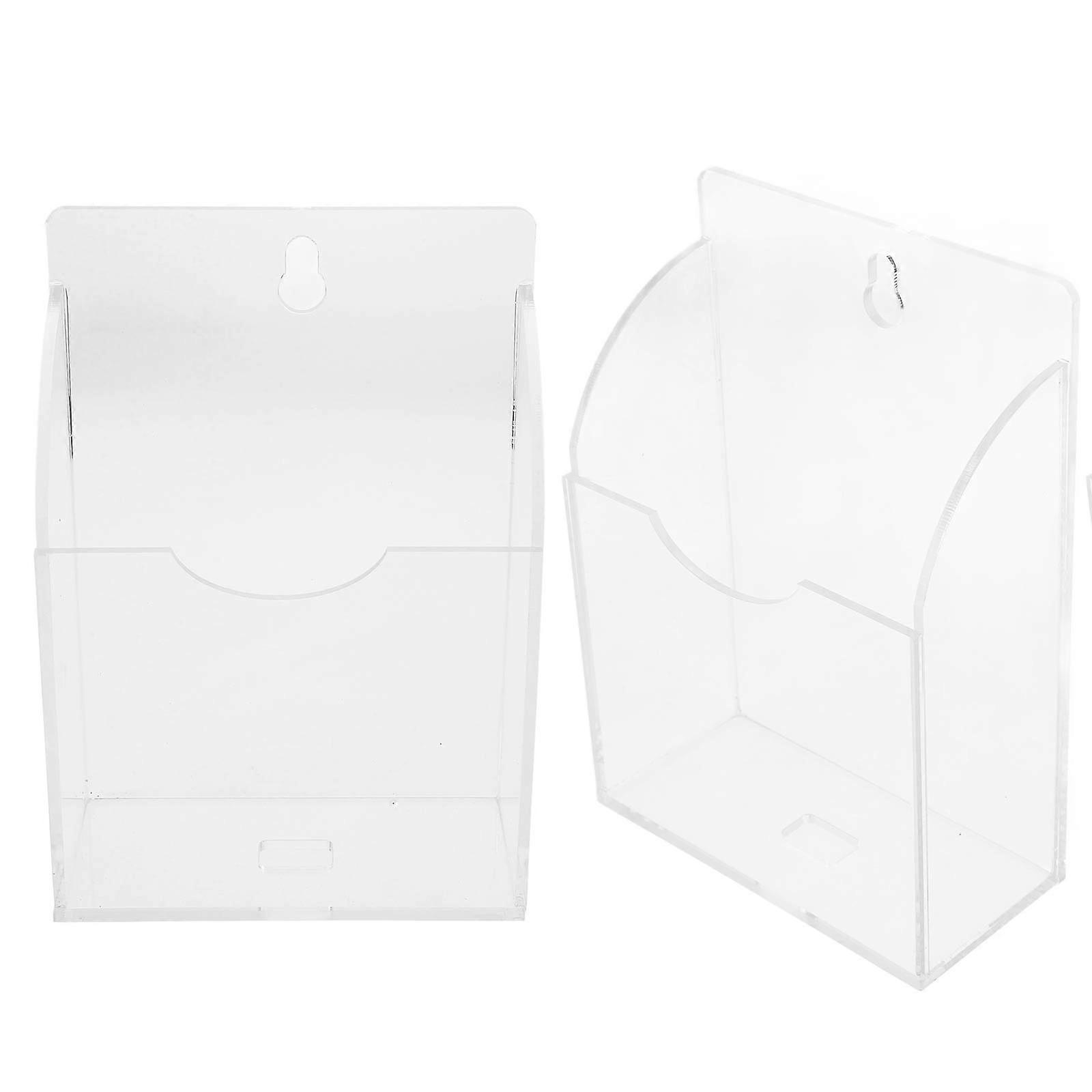 Transparent Ice Maker Spoon Organizer Acrylic Holder 2Pcs for Storage