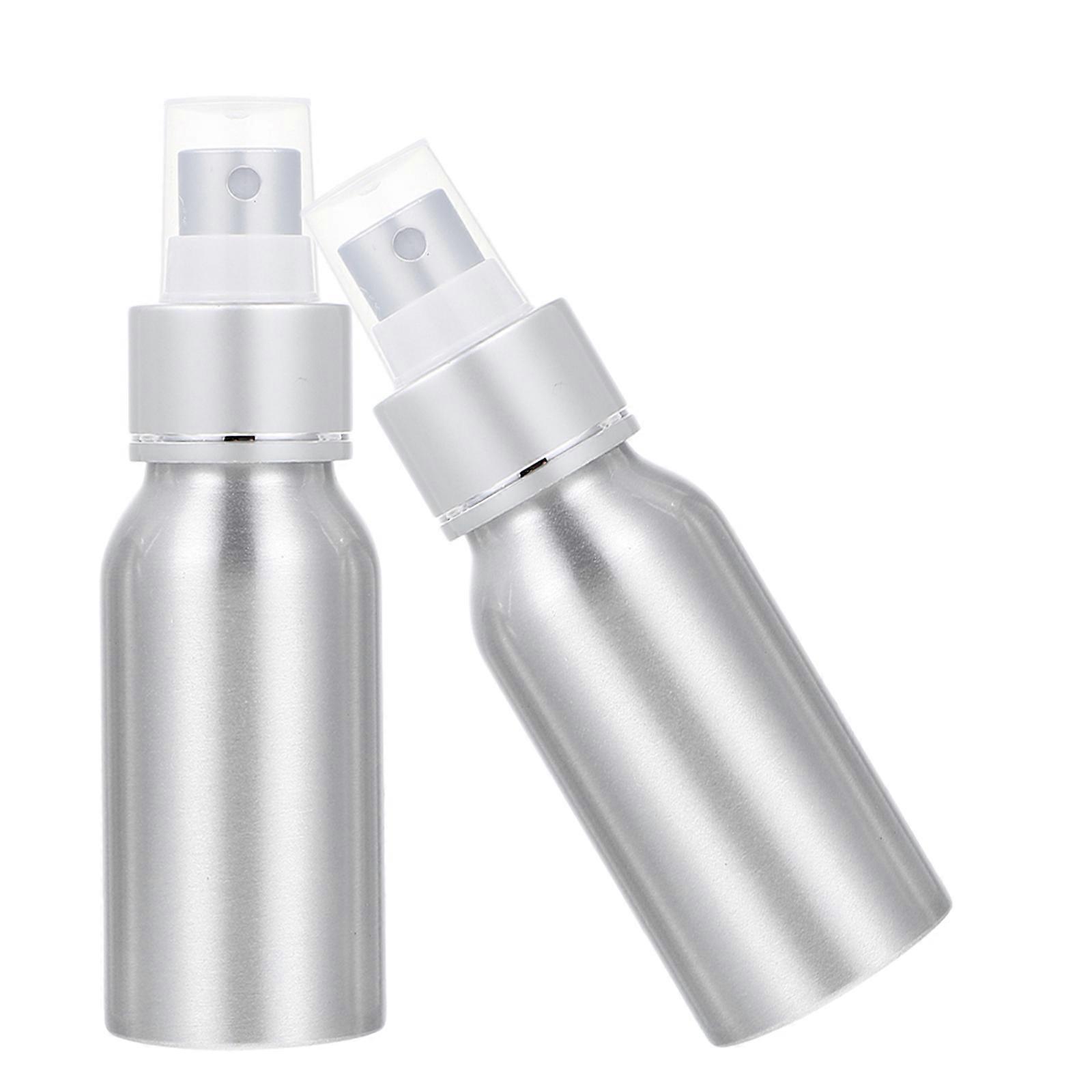Cocktail Spray Bottle Refillable Atomizer for Kitchen Use 2Pcs Silver
