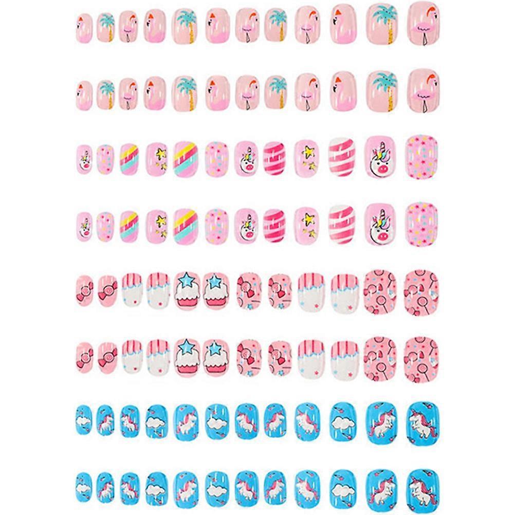 Lovely Pattern Nail Patches Assorted Color for Decoration Use 4Sets