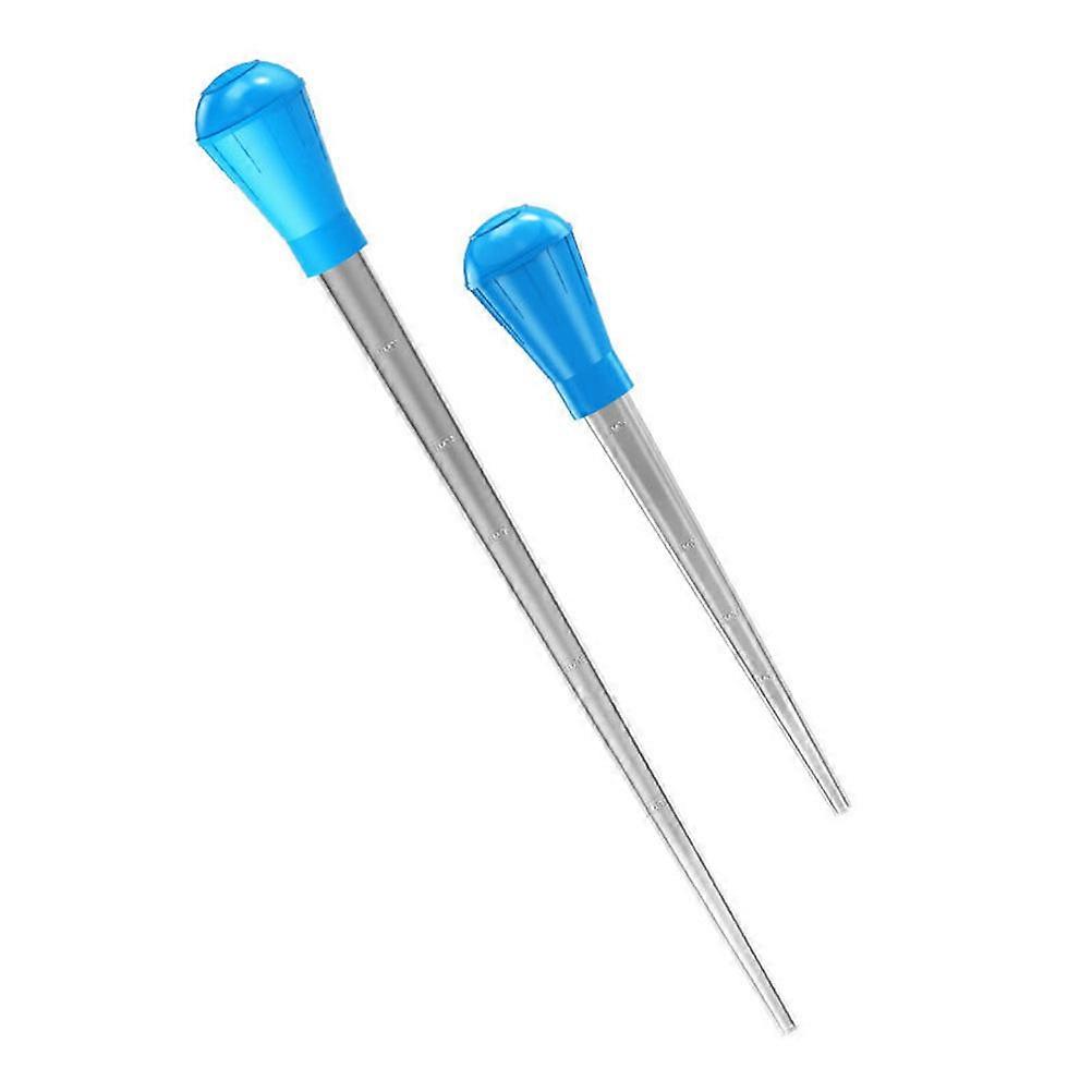 Fish Tank Cleaner Aquarium Siphon for Efficient Cleaning 2Pcs Blue Set