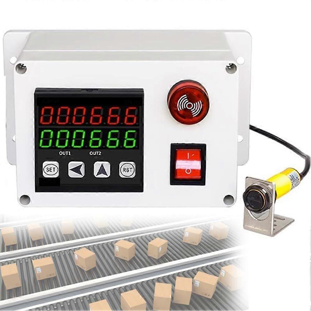 Automatic Induction Counter, Digital, Count Up to 999999, 70CM Sensing Distance, Auto Totalizer, fo