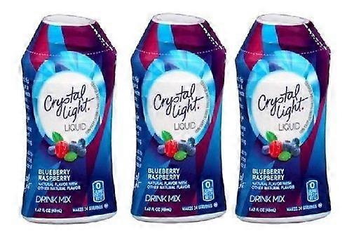 Crystal Light Blueberry Raspberry Liquid Drink Mix 3 Bottle Pack