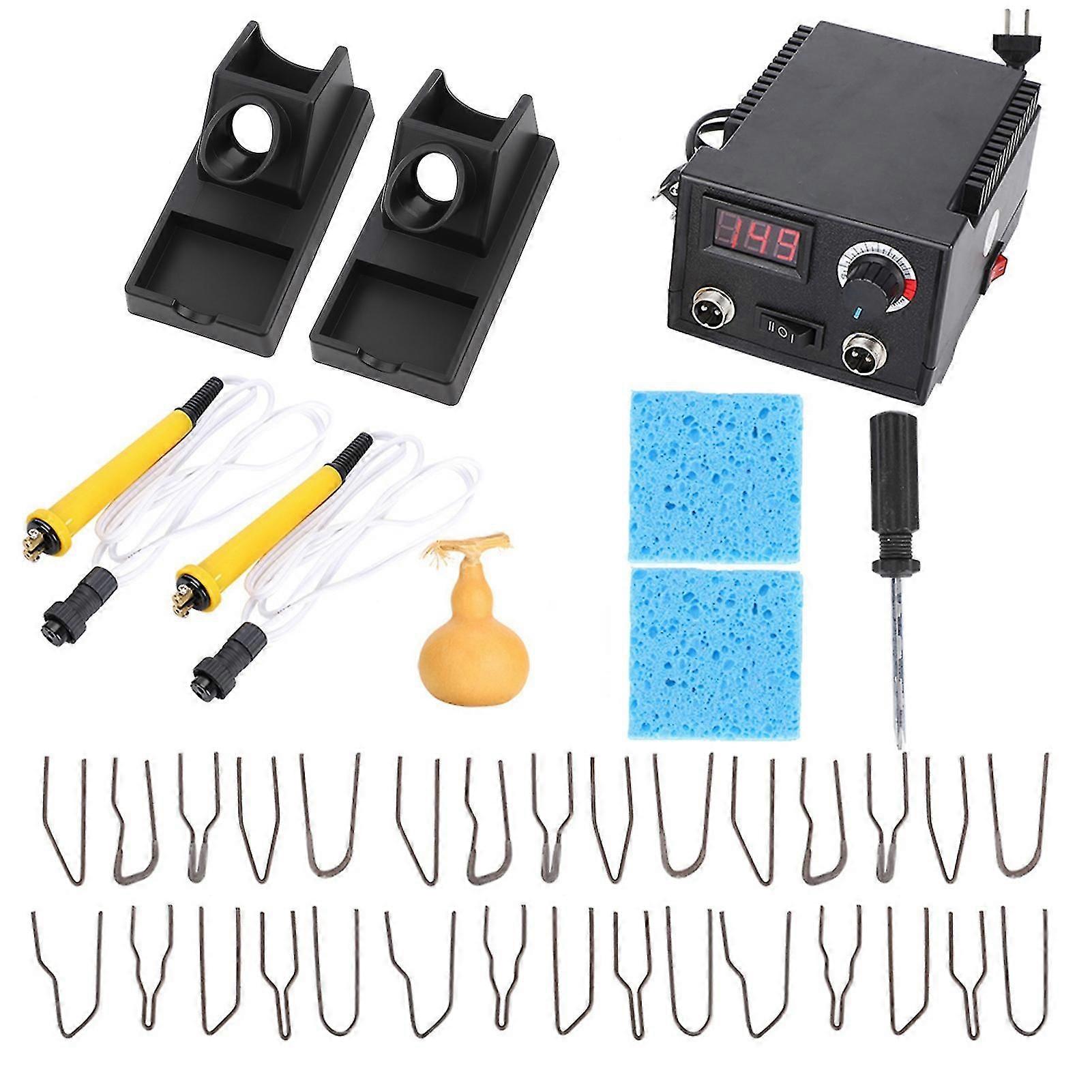 Professional Adjustable Temperature Pyrography Kit, Gourd Board Soldering Iron, AU Plug 220V