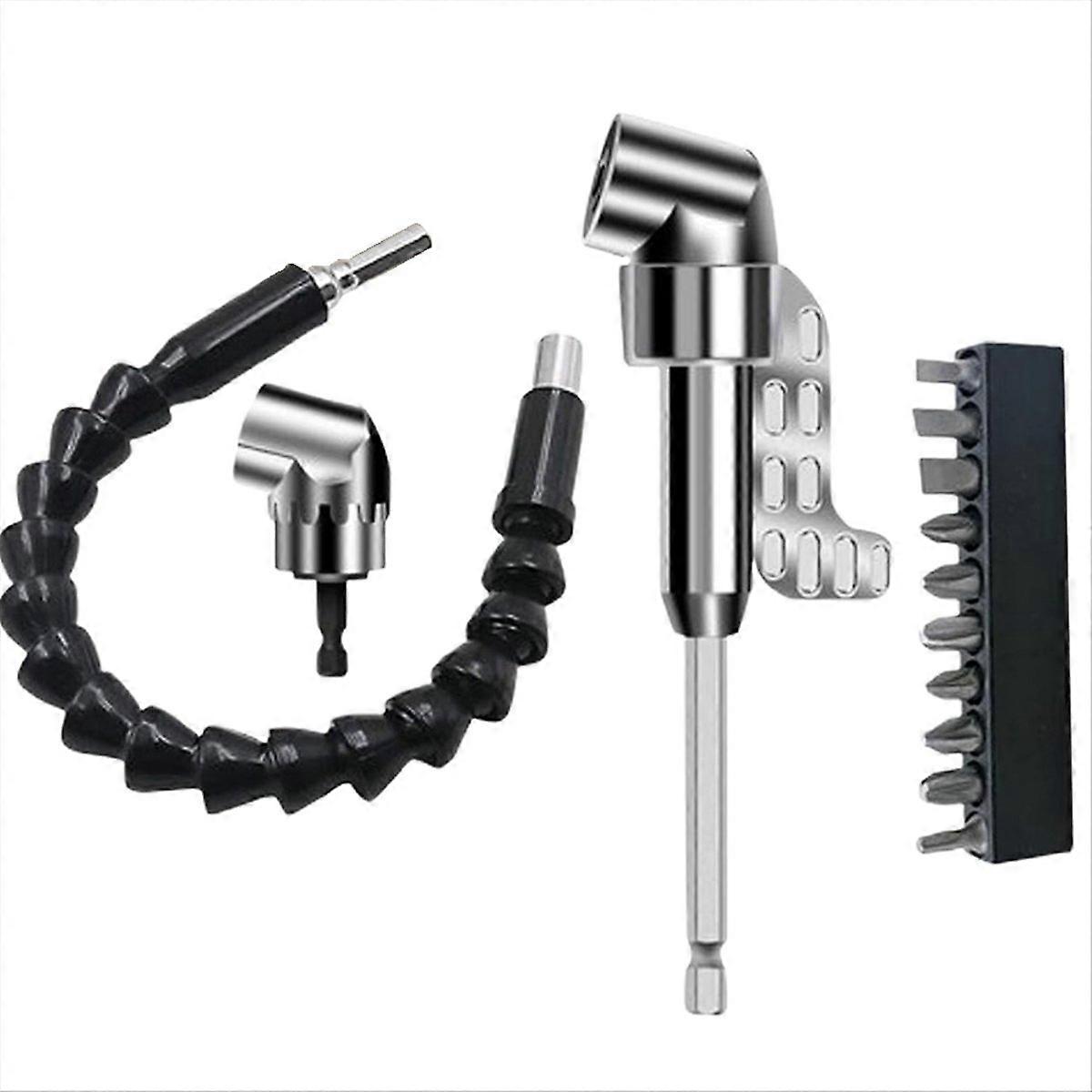 Right Angle Drill Adapter,Hex Shank Driver Angle Drill Attachment