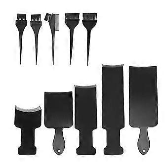 10pcs/ Set Hair Dyeing Tools Highlighting Board and Brush Hair Dying Boards