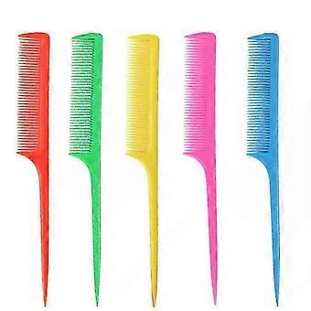 Gentle Colored pointed tail comb thinning comb haircut comb hair pick makeup Daily Care