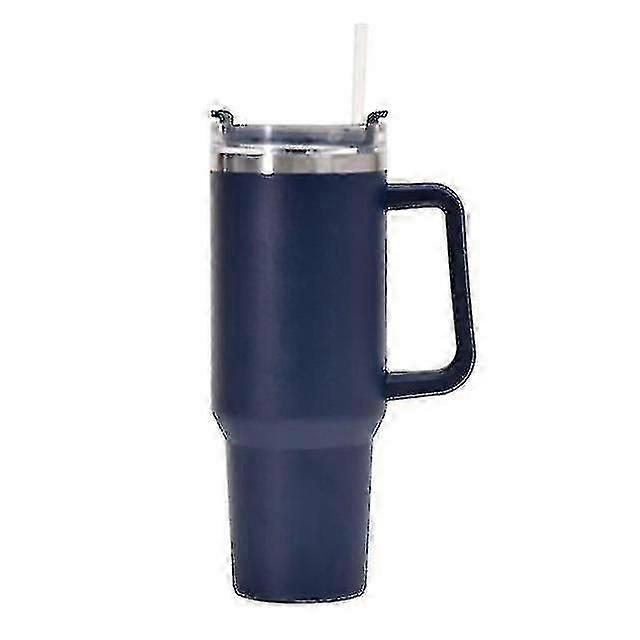 Stanley 40 Oz Tumbler Mug With Handle And Straw Lid, Suitable For Thermos Bottles, Travel Coffee Mugs, Stainless Steel, Insulated, Simple, Modern Tumb