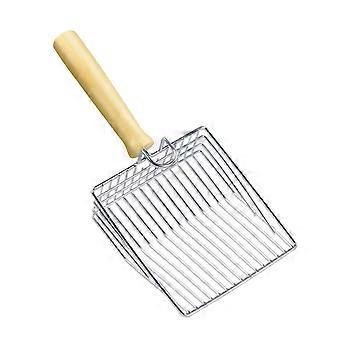 Metal Cat Litter Scoop with Sifter for Kittens and Small Pets, Ergonomic Comfort Grip