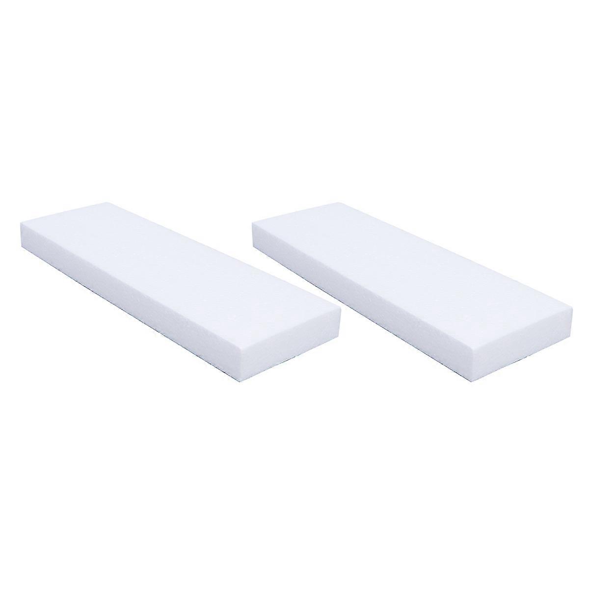 Polystyrene Rectangle Block Foam Craft Base For Cake Decorating Practice Artists 6Set
