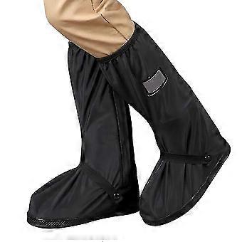 2Pcs Waterproof Shoes Cover Reusable Rain Boots Moto Bike Cycling Pliable Overshoe