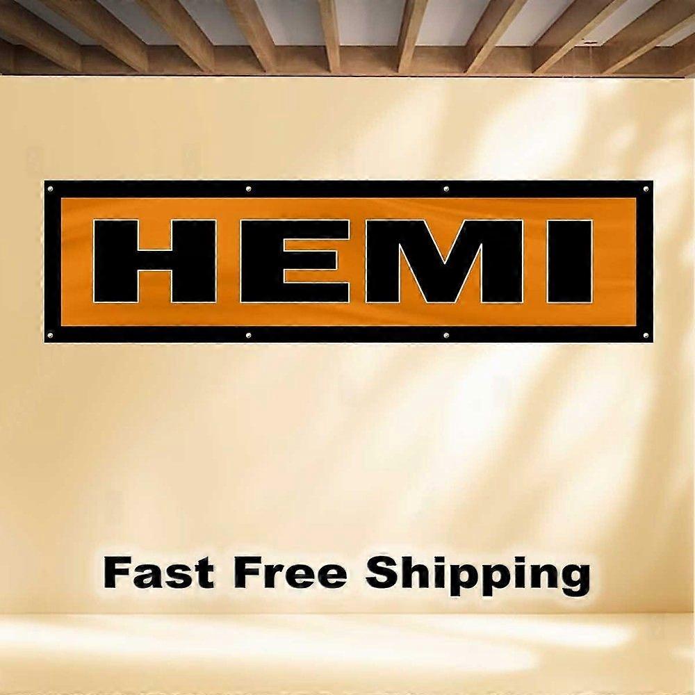 HEMI BANNER FLAG DODGE MOPAR BB 400