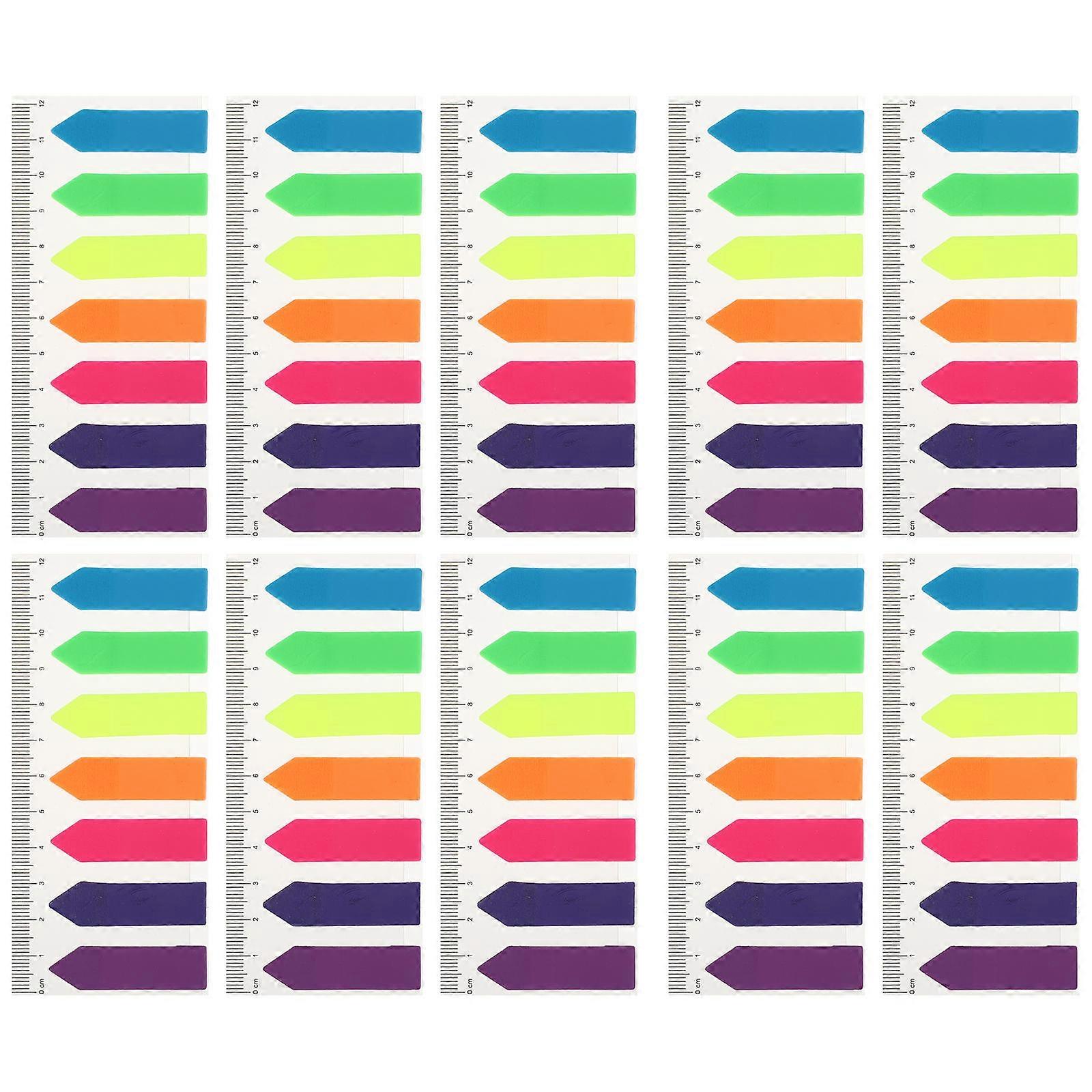 Writable Memo Stickers Flags Index Tabs for Noting 10Pcs Assorted Color