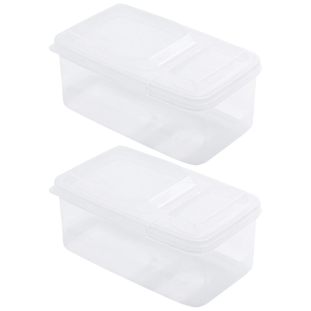 Spice Storage Holder Transparent Box for Storage 2Pcs Multipurpose