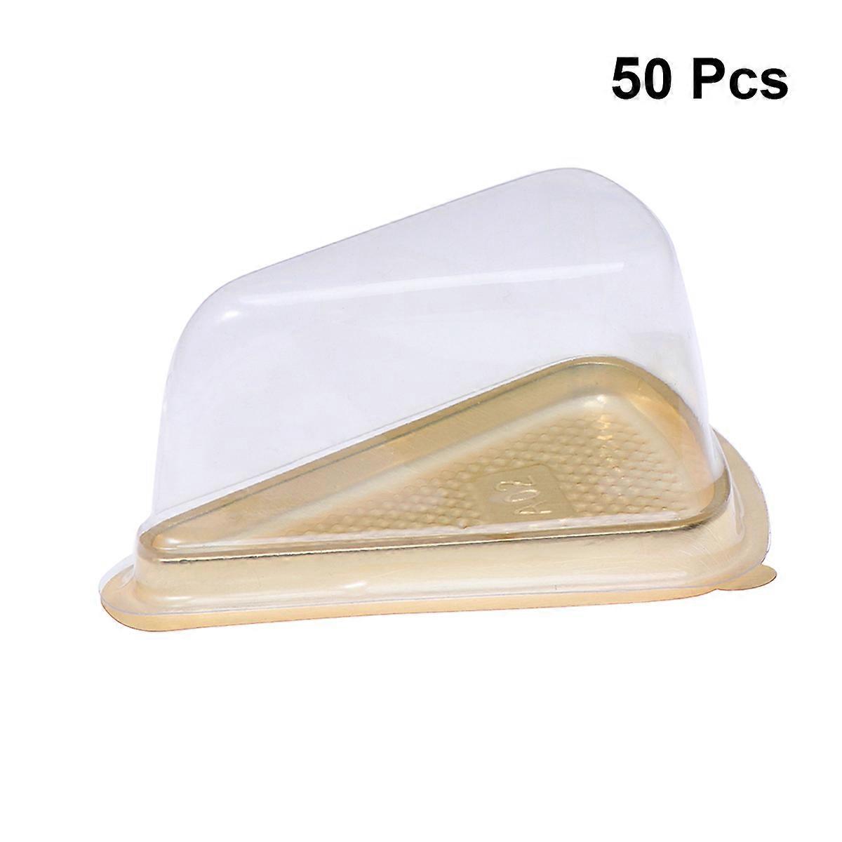 Cake Boxes Triangle Moon Cake Tray for Storage 50Pcs Gift Packaging