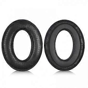 Replacement ear pads for Sennheiser headphones - Black lambskin  MC1