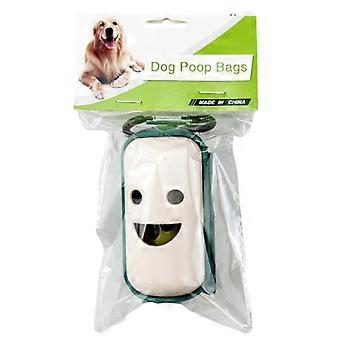 Compostable Dog Waste Bags with Dispenser, Leak-Proof, Odour Control, Recycled Packaging, 15 Bags per Roll