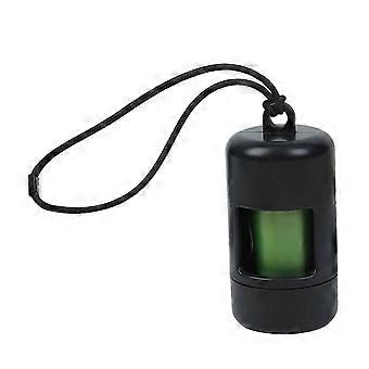 Dispenser per sacchetti per escrementi di cane con cordino, in plastica ABS, porta sacchetti per rifiuti animali domestici per passeggiate