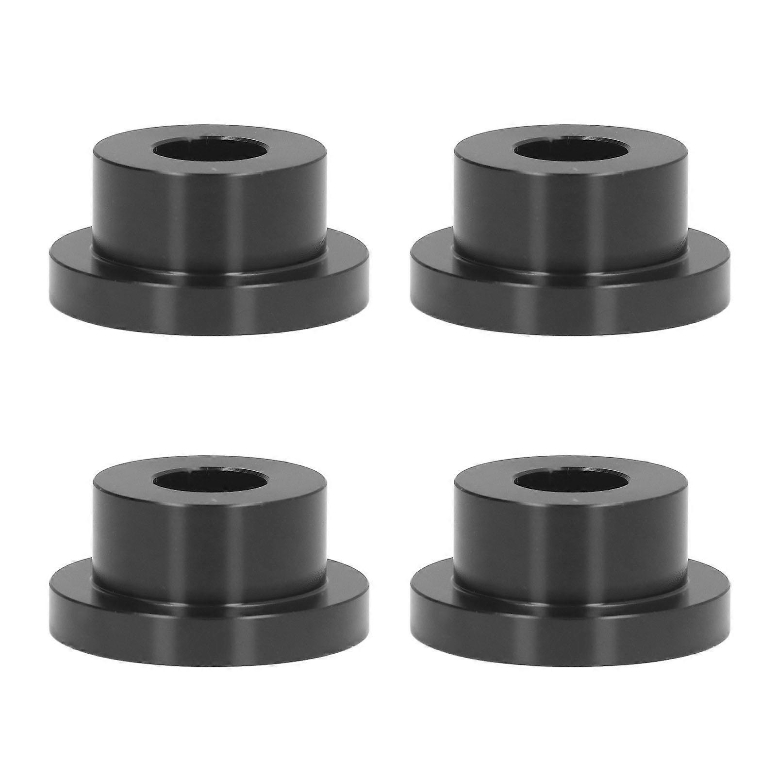 4Pcs Billet Handlebar Riser Bushing Solid CNC T6 Aluminium Alloy Accessory Set Kit for FXRBlack