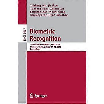 Biometric Recognition 11th Chinese Conference Ccbr 2016 Chengdu China - Springer Nature B.V - Paperback - en Book