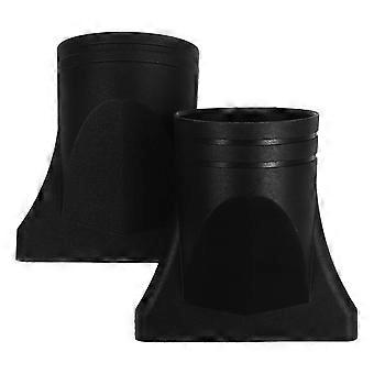 2pcs Haartrockner Düse Aufsatz Salon Styling Konzentrator Diffusor Tipps für Föhne Lockenhaar Friseurzubehör Schwarz Außendurchmesser 4.