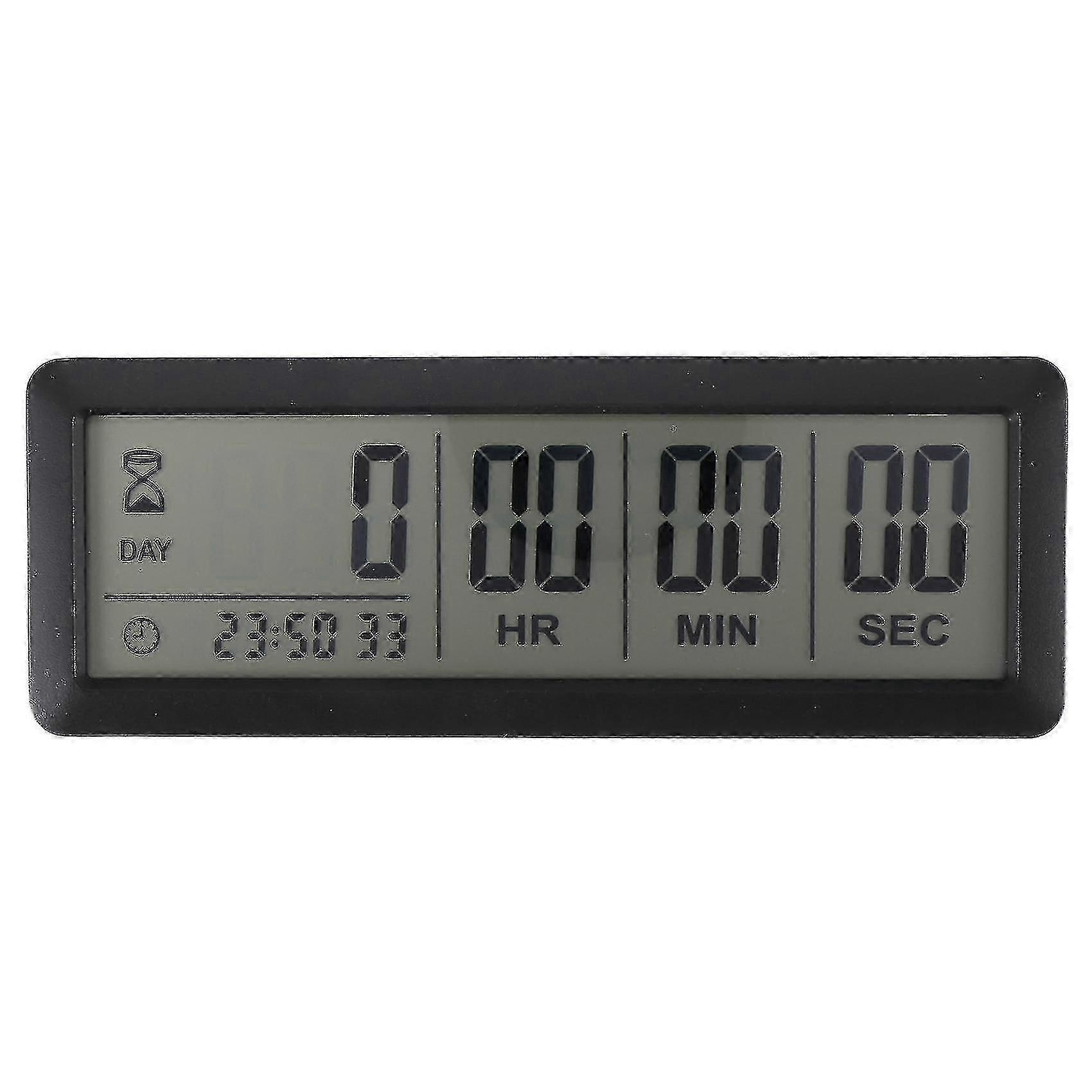 upgraded Big Digital Countdown Days Timer Clock - 999 Days Count Down Clock Timer For Graduation Lab Kitchen (black)