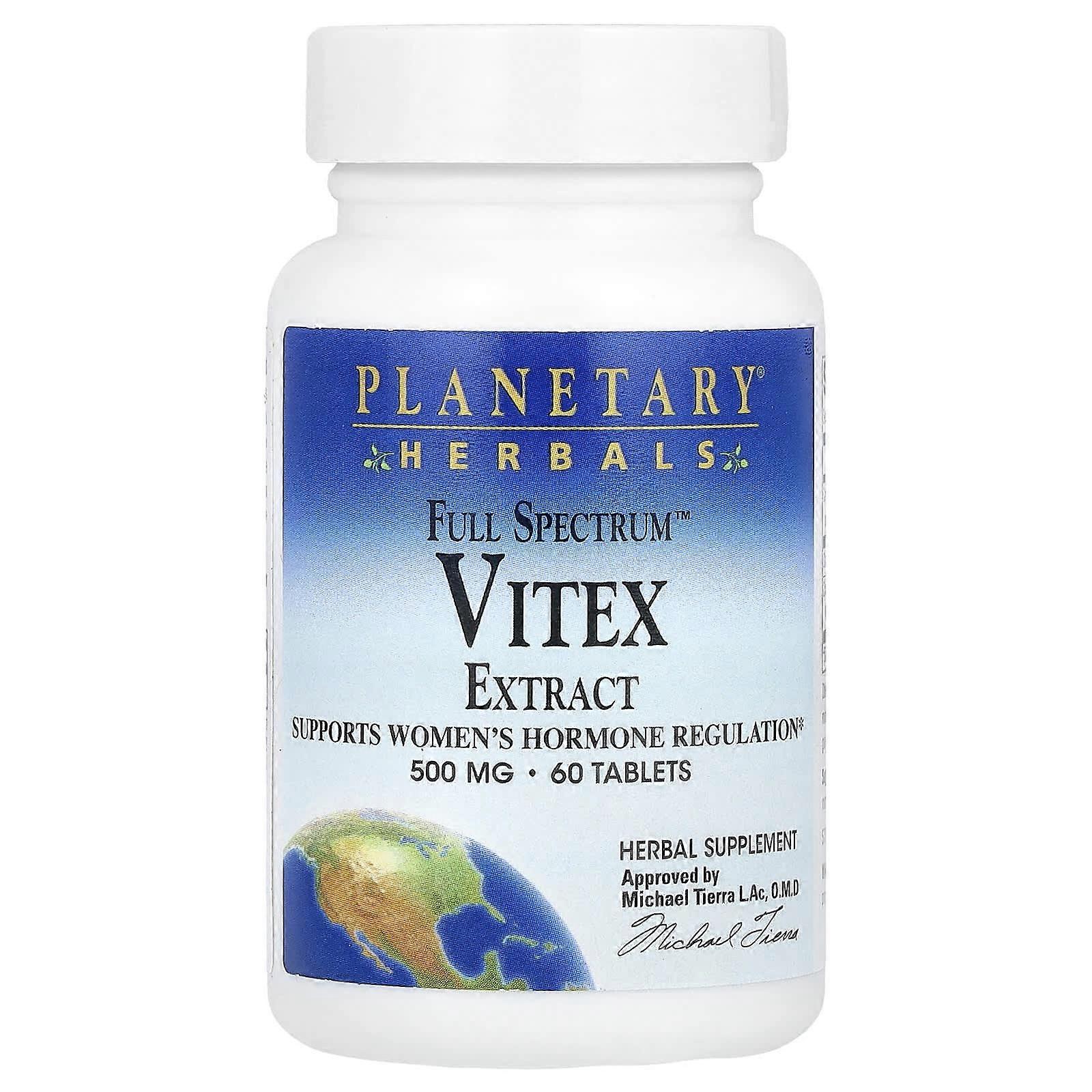 Planetary Herbals, Full Spectrum™ Vitex Extract, 60 Tablets, 3-Pack
